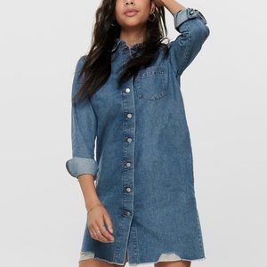 Jacqueline deYong for ASOS oversized blue denim dress size 38 / medium